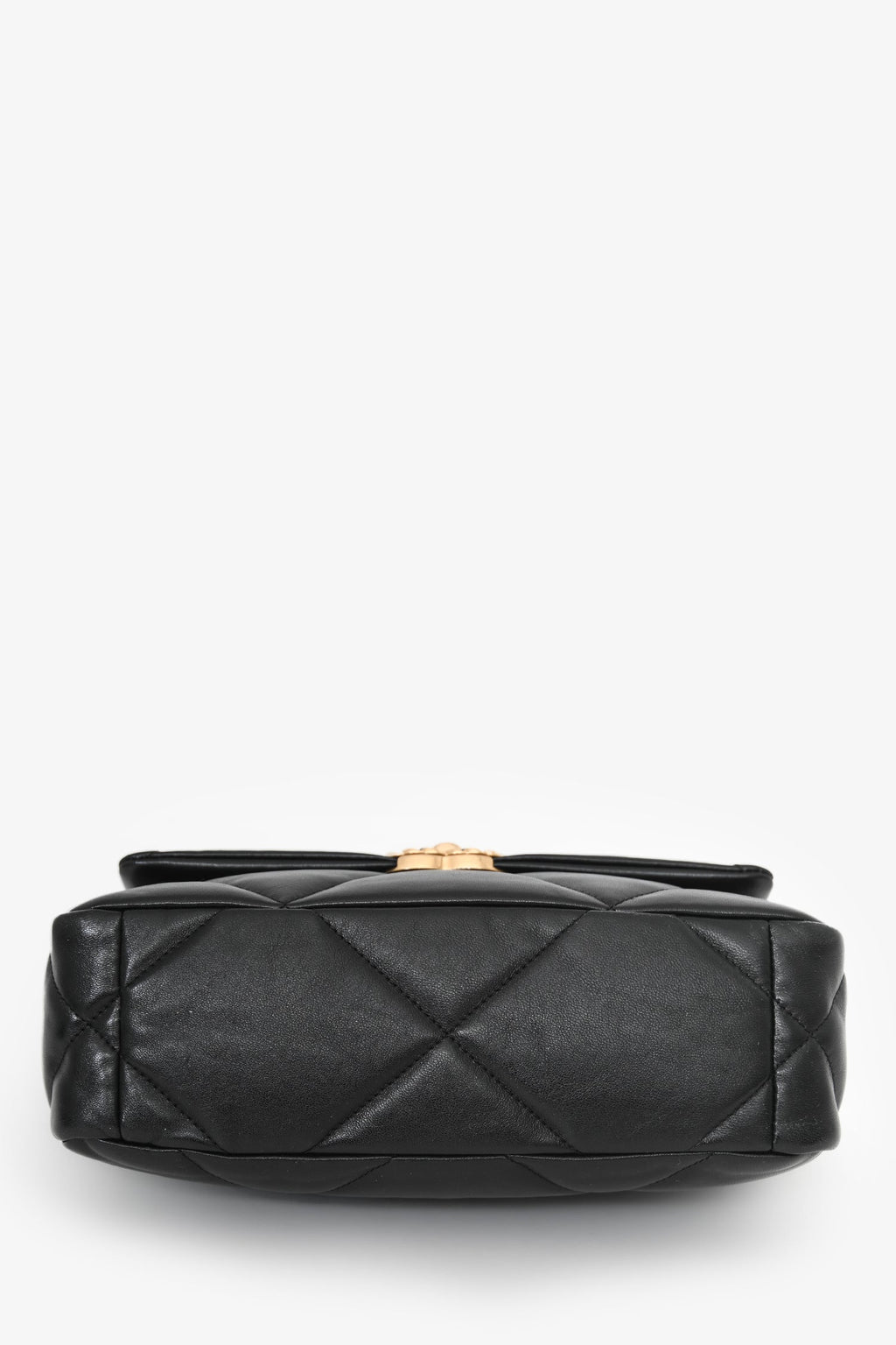 Pre-Loved Chanel™ Black Lambskin Small 19 Flap Bag