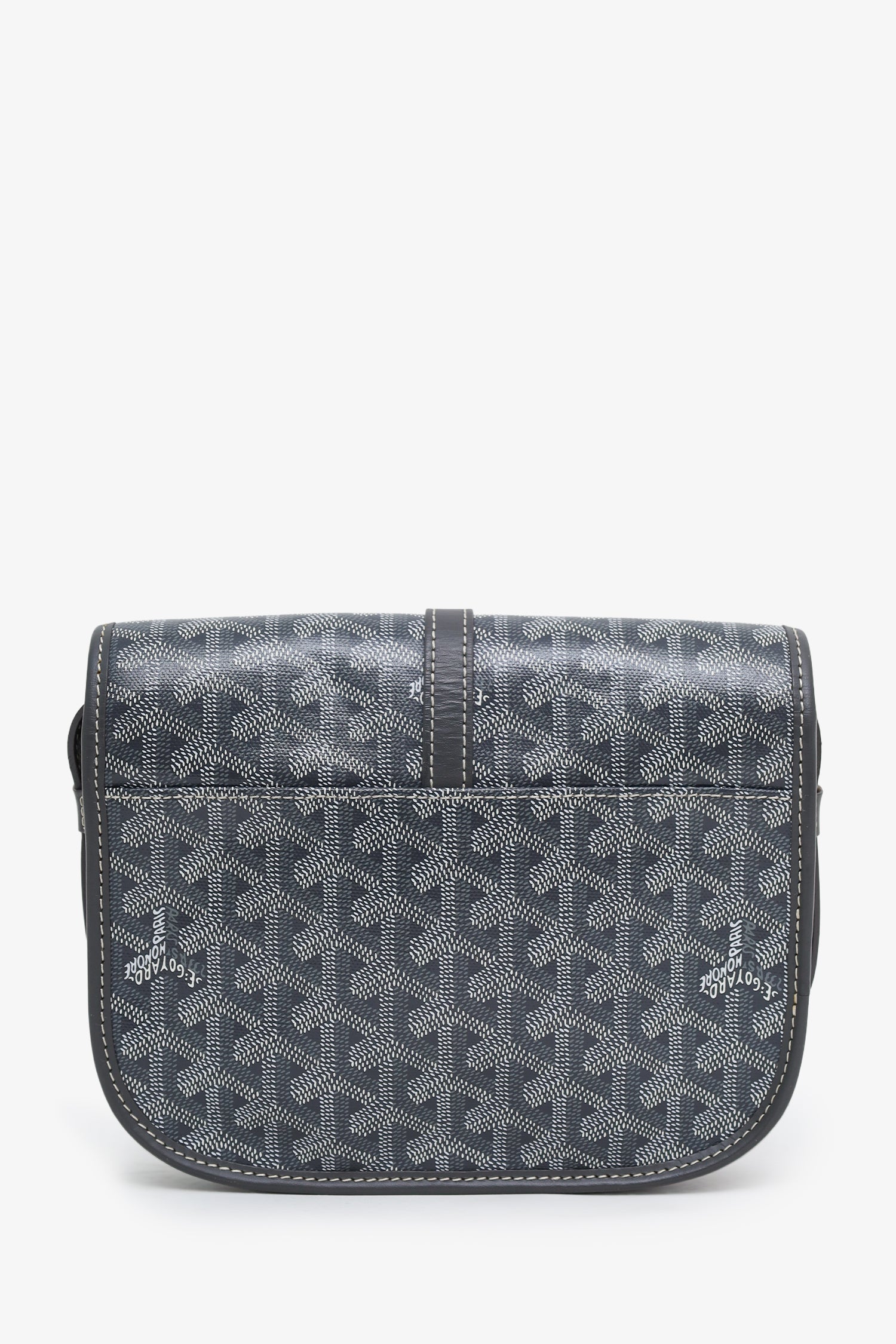 Goyard Grey Goyardine Belvedere II PM Messenger Bag