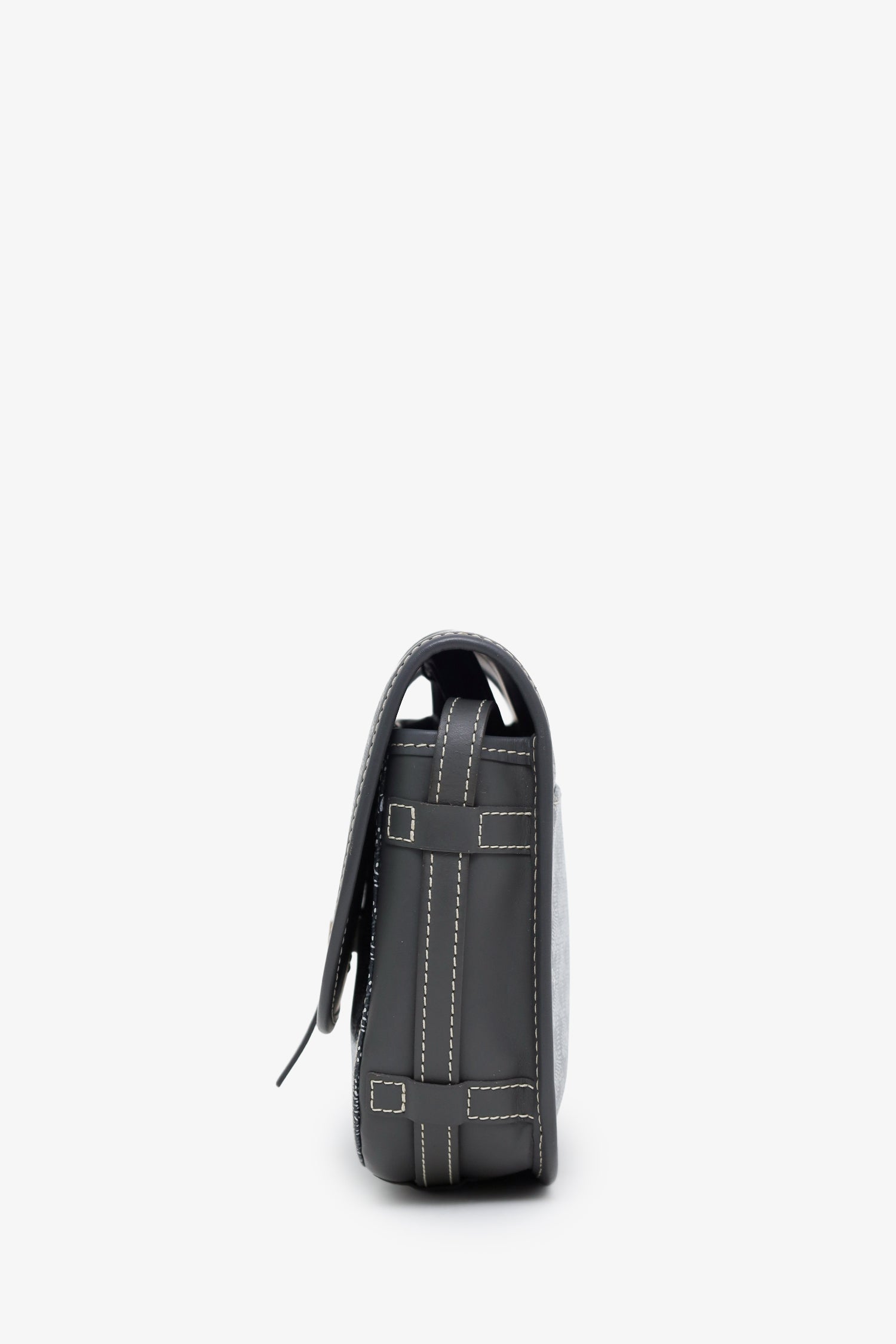Goyard Grey Goyardine Belvedere II PM Messenger Bag