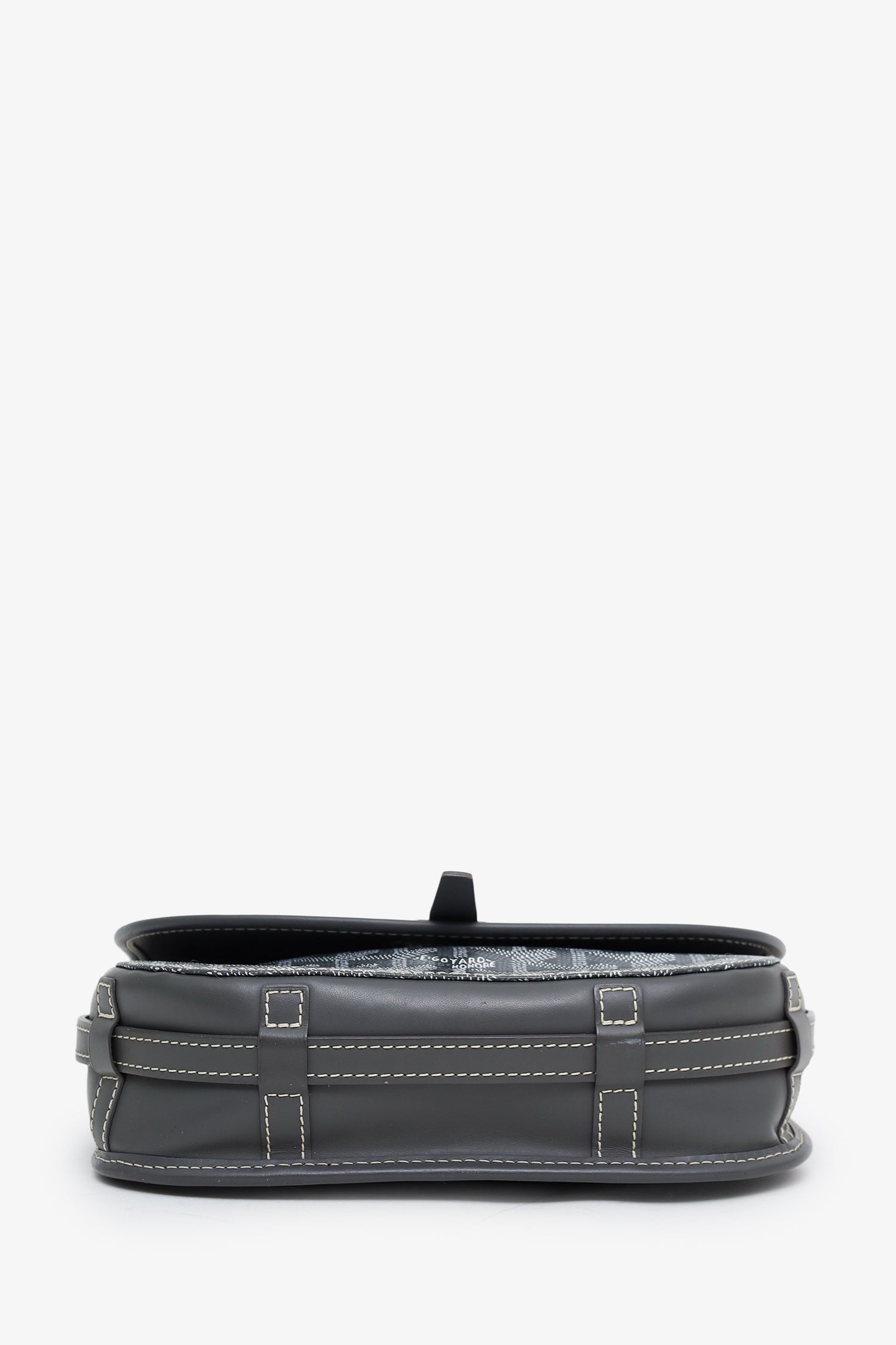 Goyard Grey Goyardine Belvedere II PM Messenger Bag
