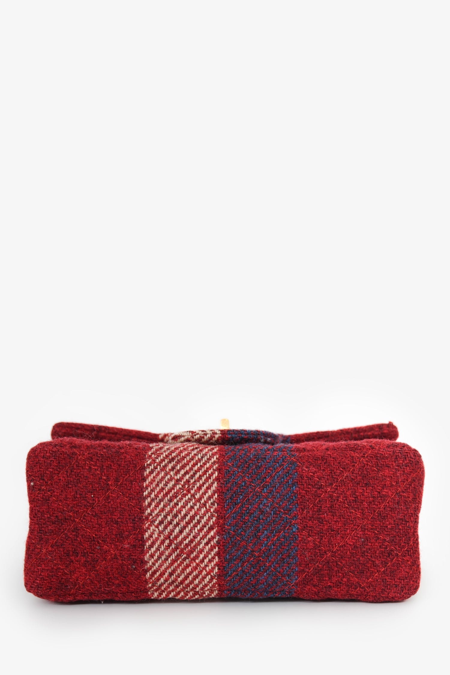 Pre-Loved Chanel™ 2015-16 Red Tweed Patterned 2.55 224 Double Flap Bag