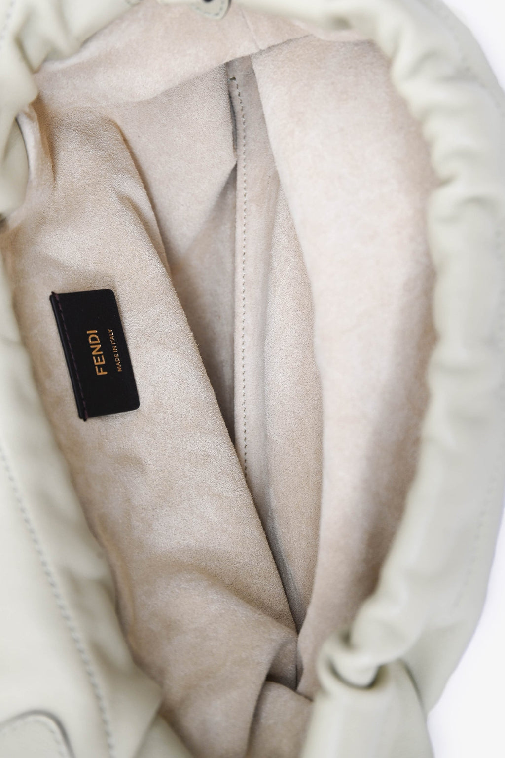 Fendi Sage Leather Mama Baguette Medium Shoulder Bag