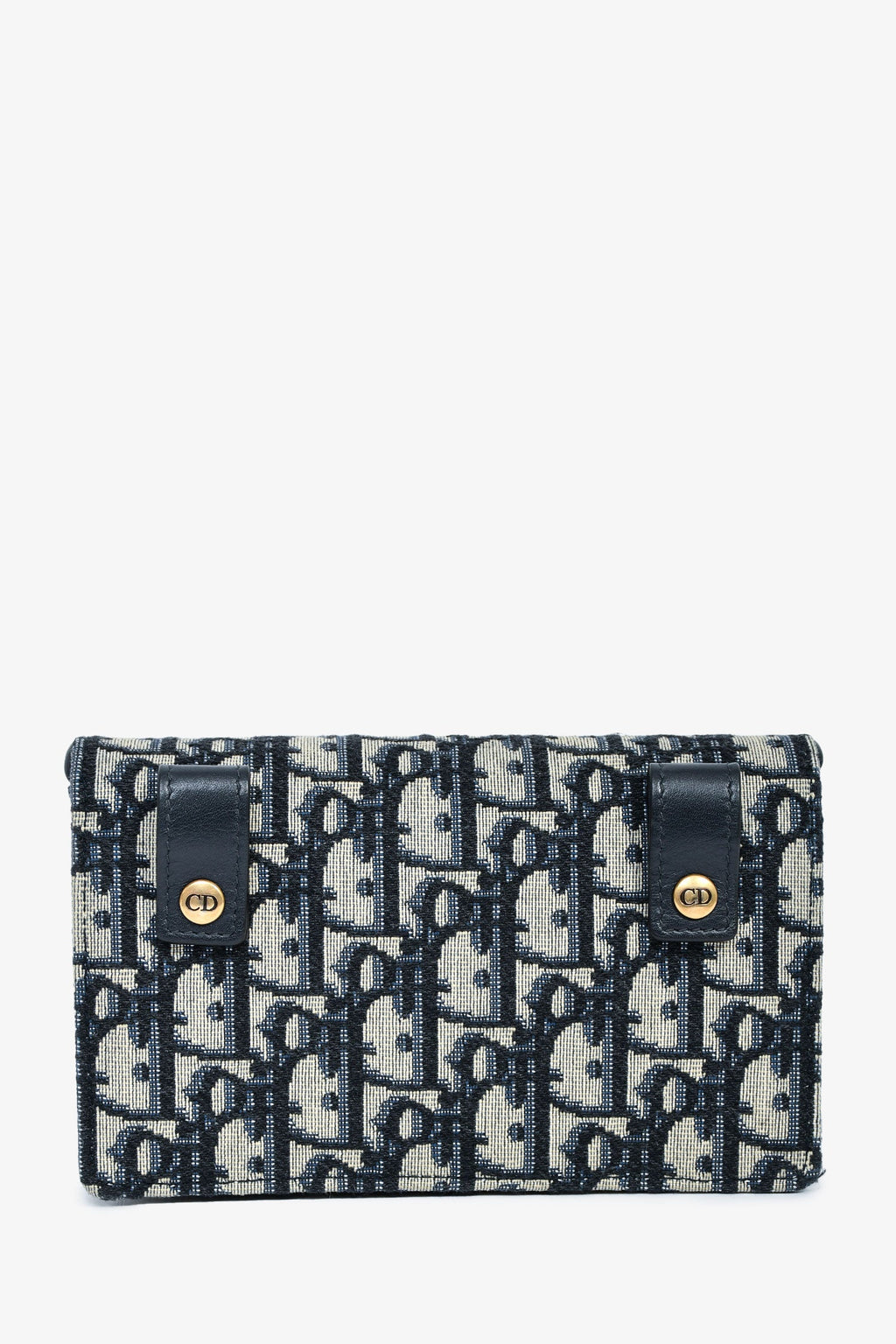 Christian Dior Navy Oblique Saddle Belt Bag