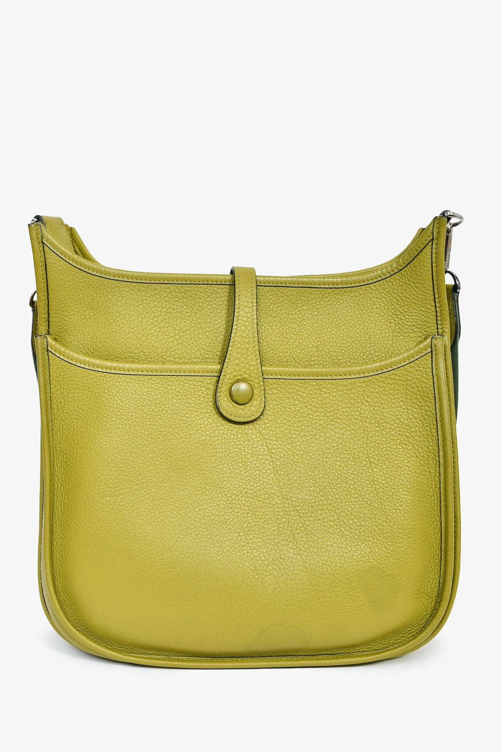 Hermès 2014 Green Clemence Leather Evelyne 28 II PM