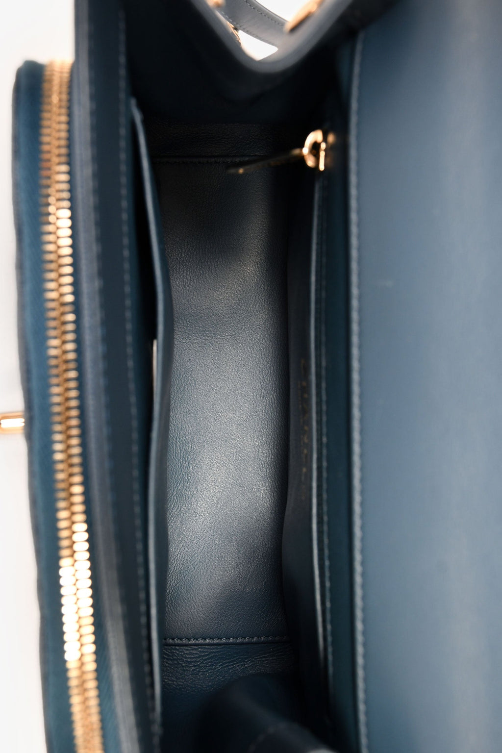 Pre-Loved Chanel™ 2018 Blue Caviar Leather Business Affinity Top Handle Bag