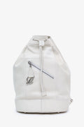 Loewe White Leather 'Anton' Backpack With Pouch