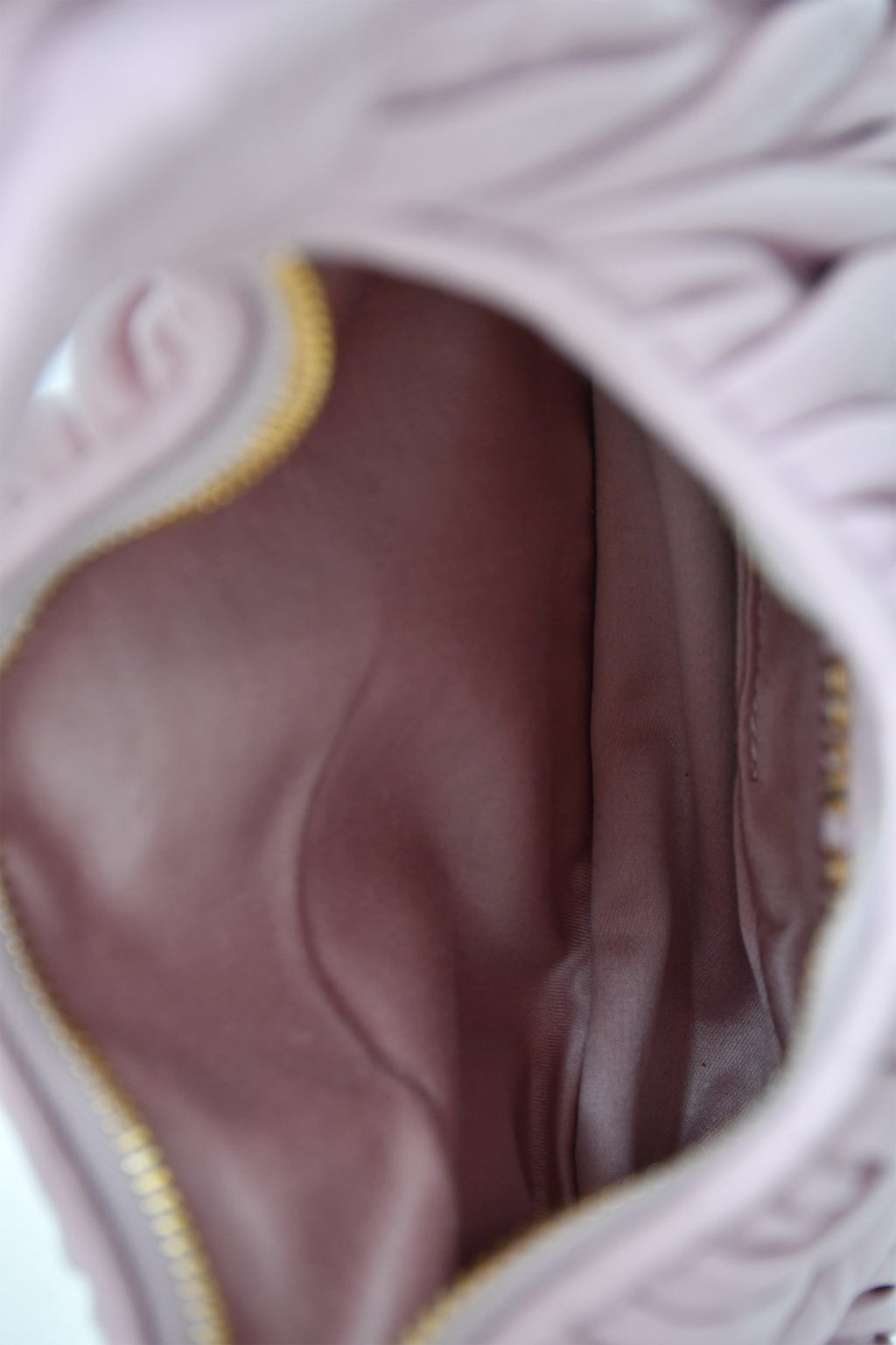 Miu Miu Powder Pink Nappa Matelasse Small Wander Hobo