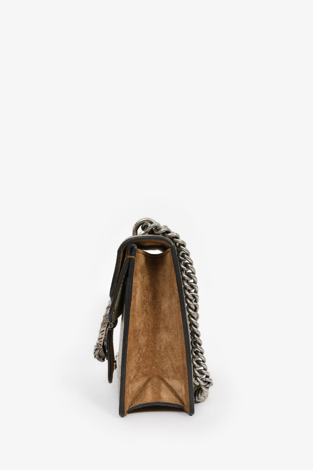 Gucci Beige Canvas/Leather Mini Dionysus Chain Shoulder Bag