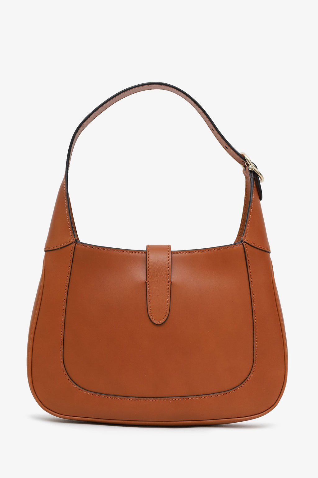 Gucci Brown Leather Medium Jackie 1961 Hobo Shoulder Bag With Strap
