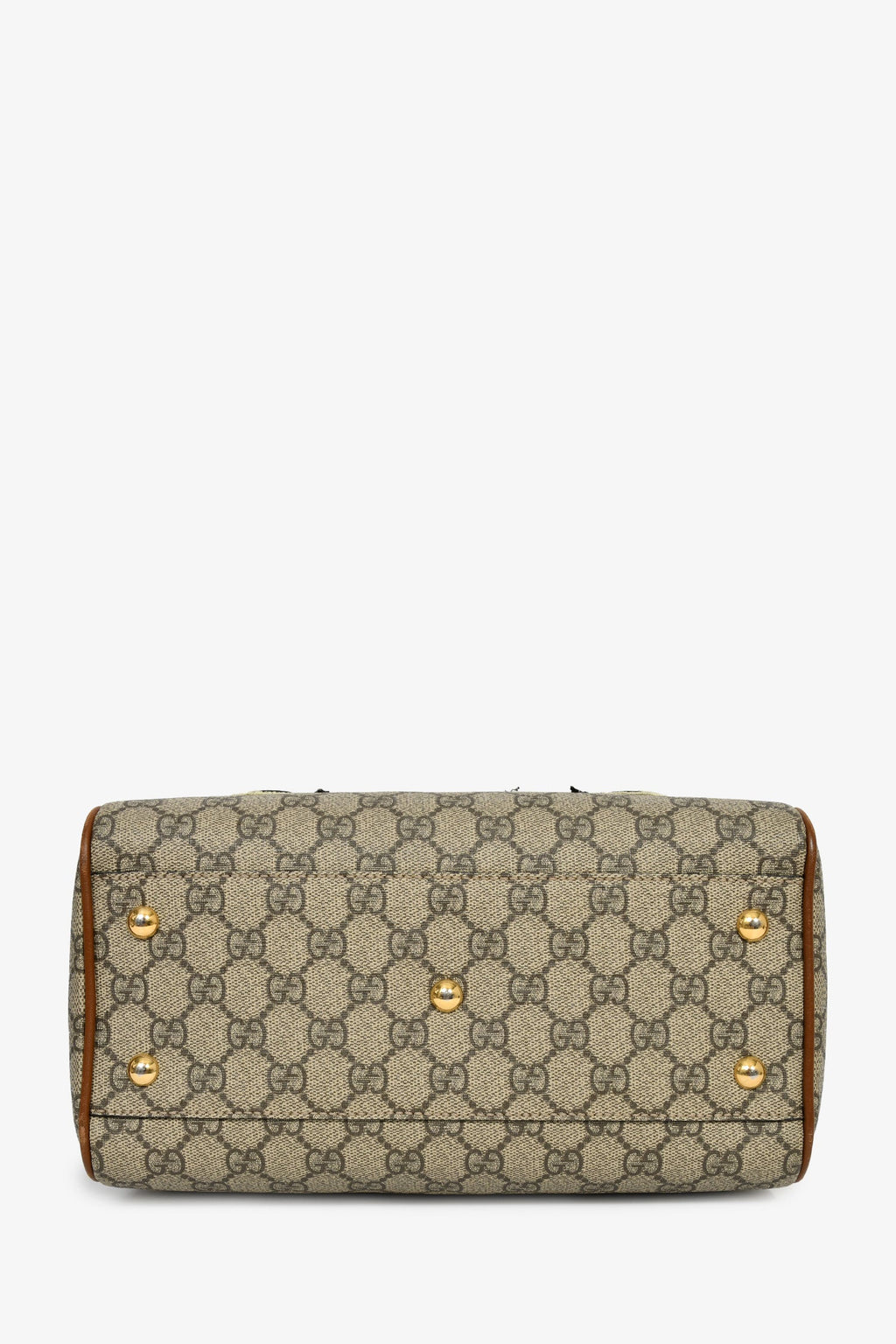 Gucci Limited Edition GG Supreme Butterfly Embroidered Boston Bag