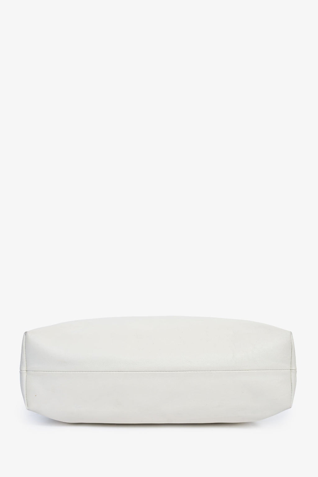 Miu Miu White Leather Logo Hobo Bag