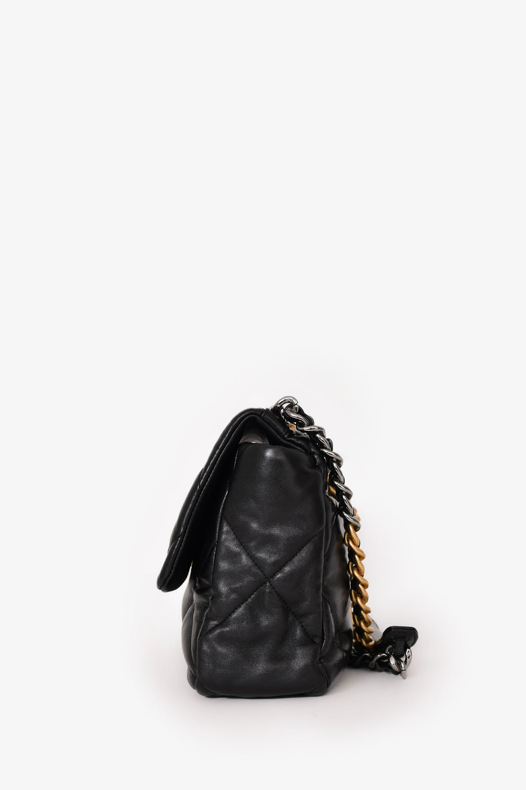 Pre-Loved Chanel™ Black Leather 19 Flap Bag