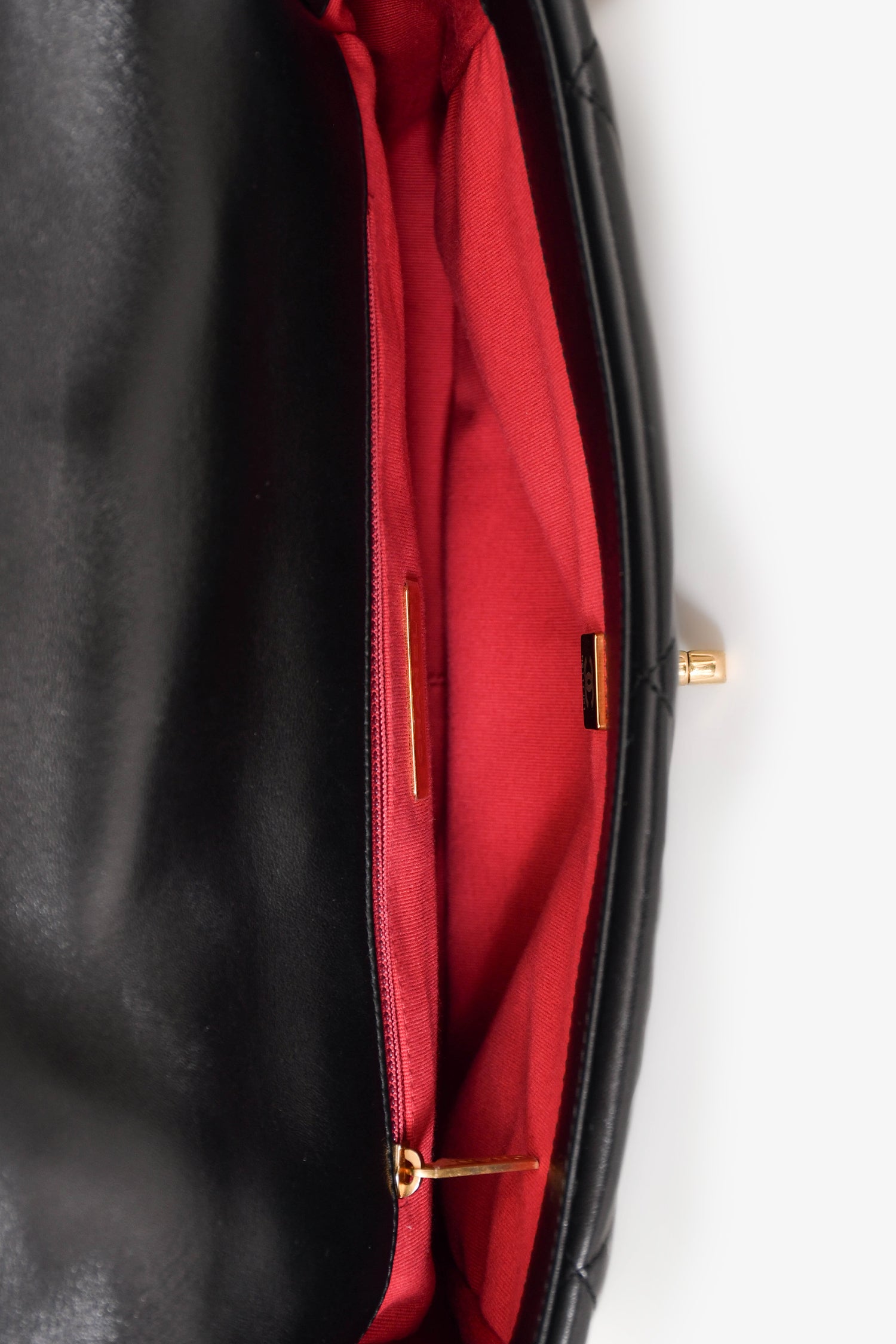 Pre-Loved Chanel™ Black Leather 19 Flap Bag