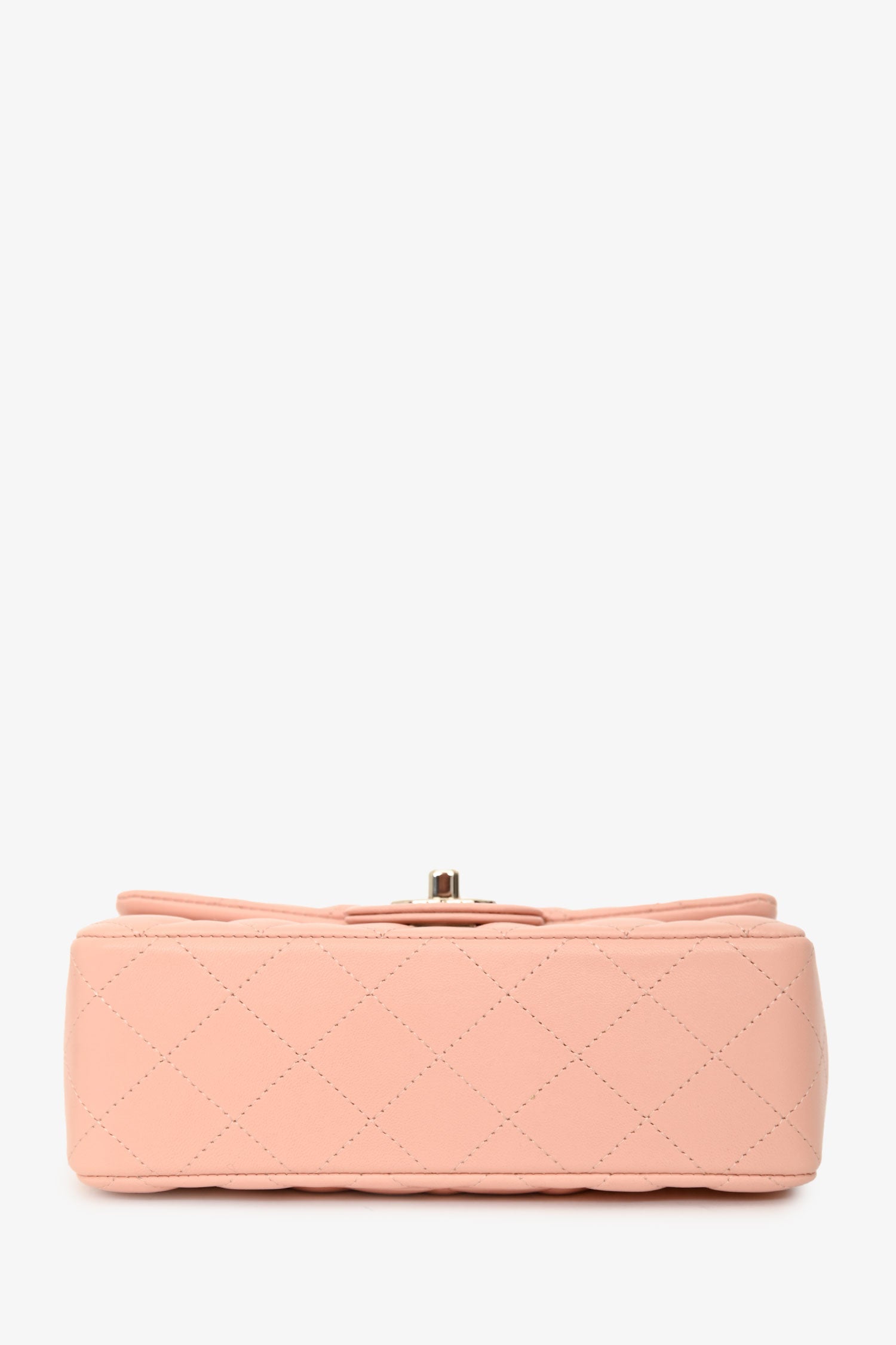 Pre-Loved Chanel™ 2021 Pink Leather Mini Single Flap Bag