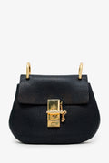 Chloe Black Leather 'Drew' Crossbody Bag