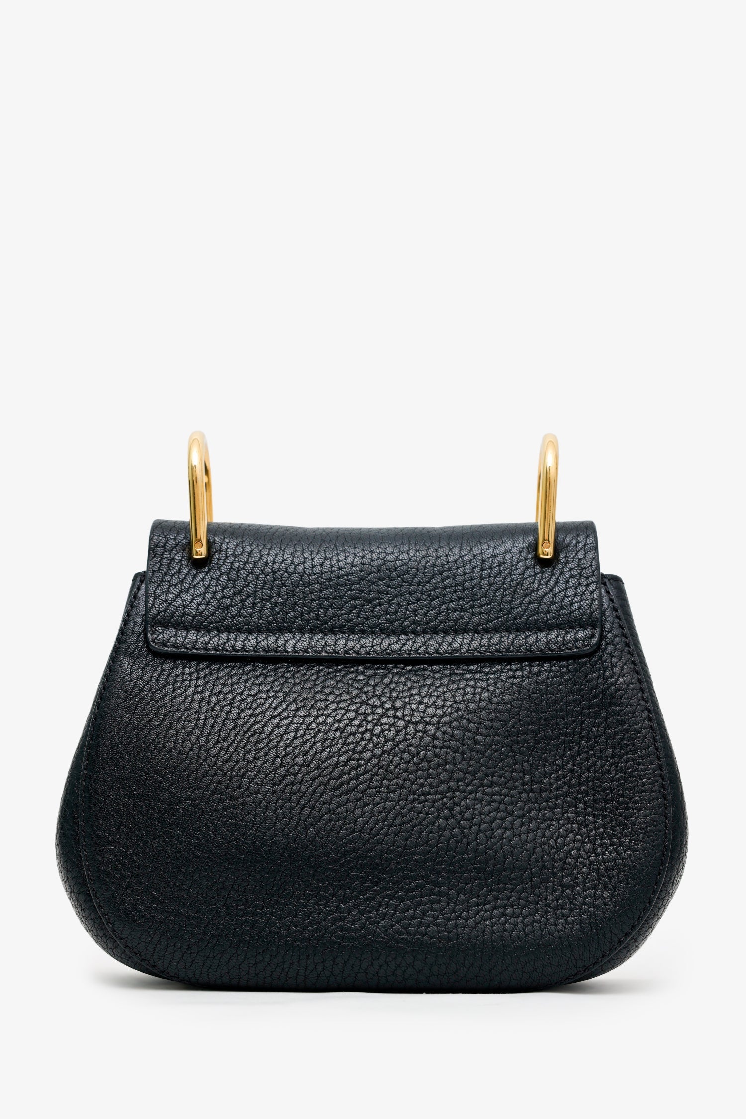 Chloe Black Leather 'Drew' Crossbody Bag