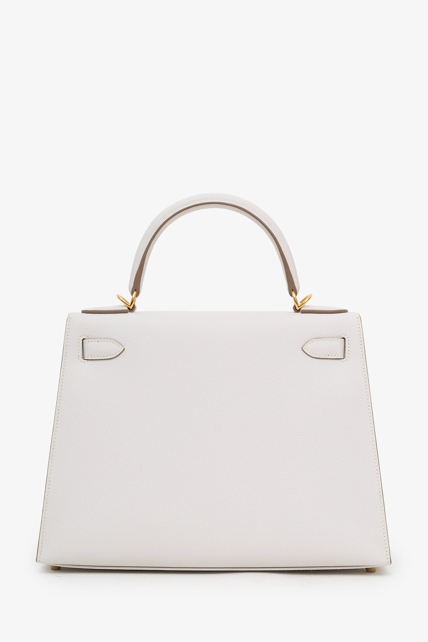 Hermès 2024 Gris Pale Epsom Leather Sellier Kelly 28 With Strap
