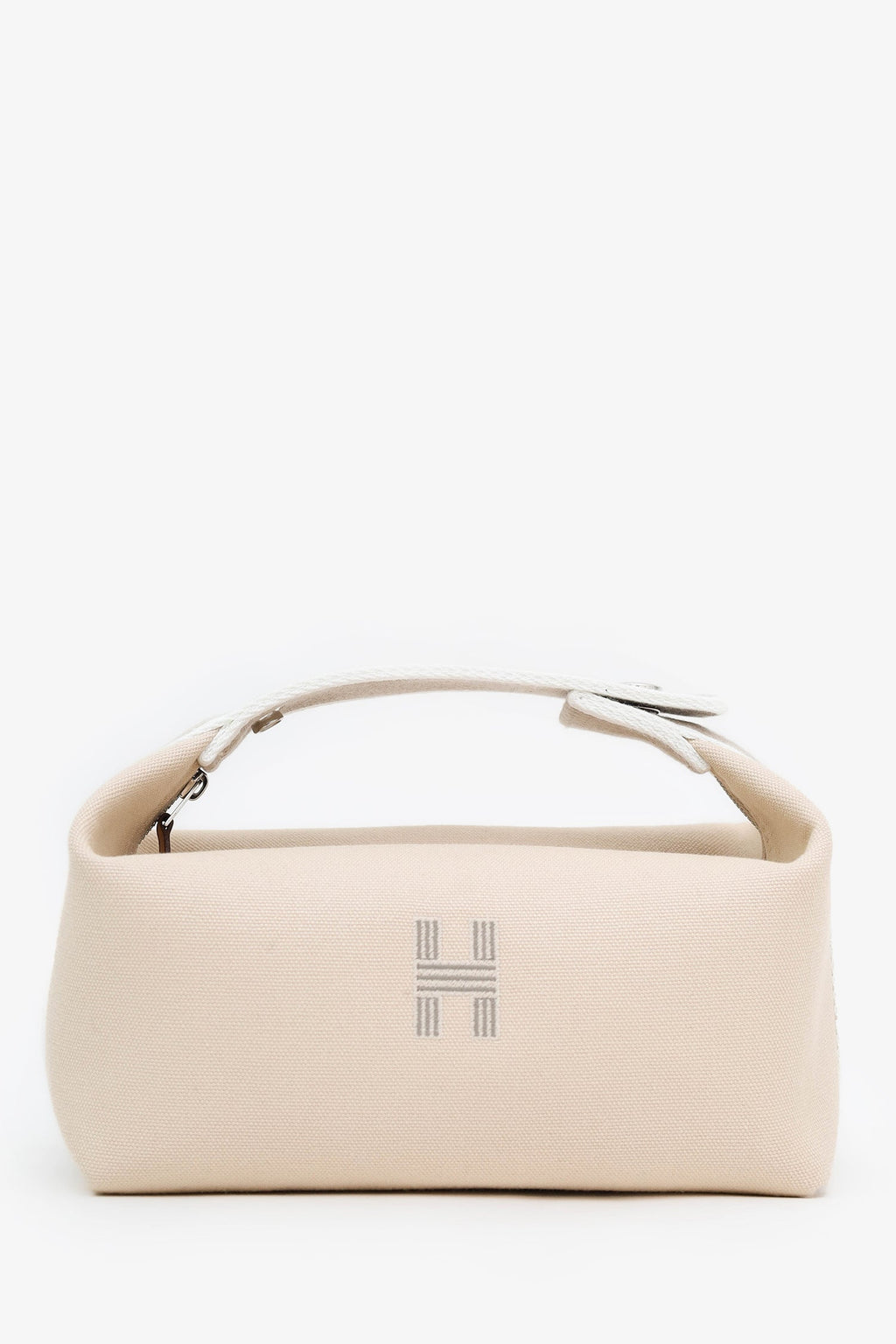 Hermès Beige Canvas Small Bride-a-Brac Case