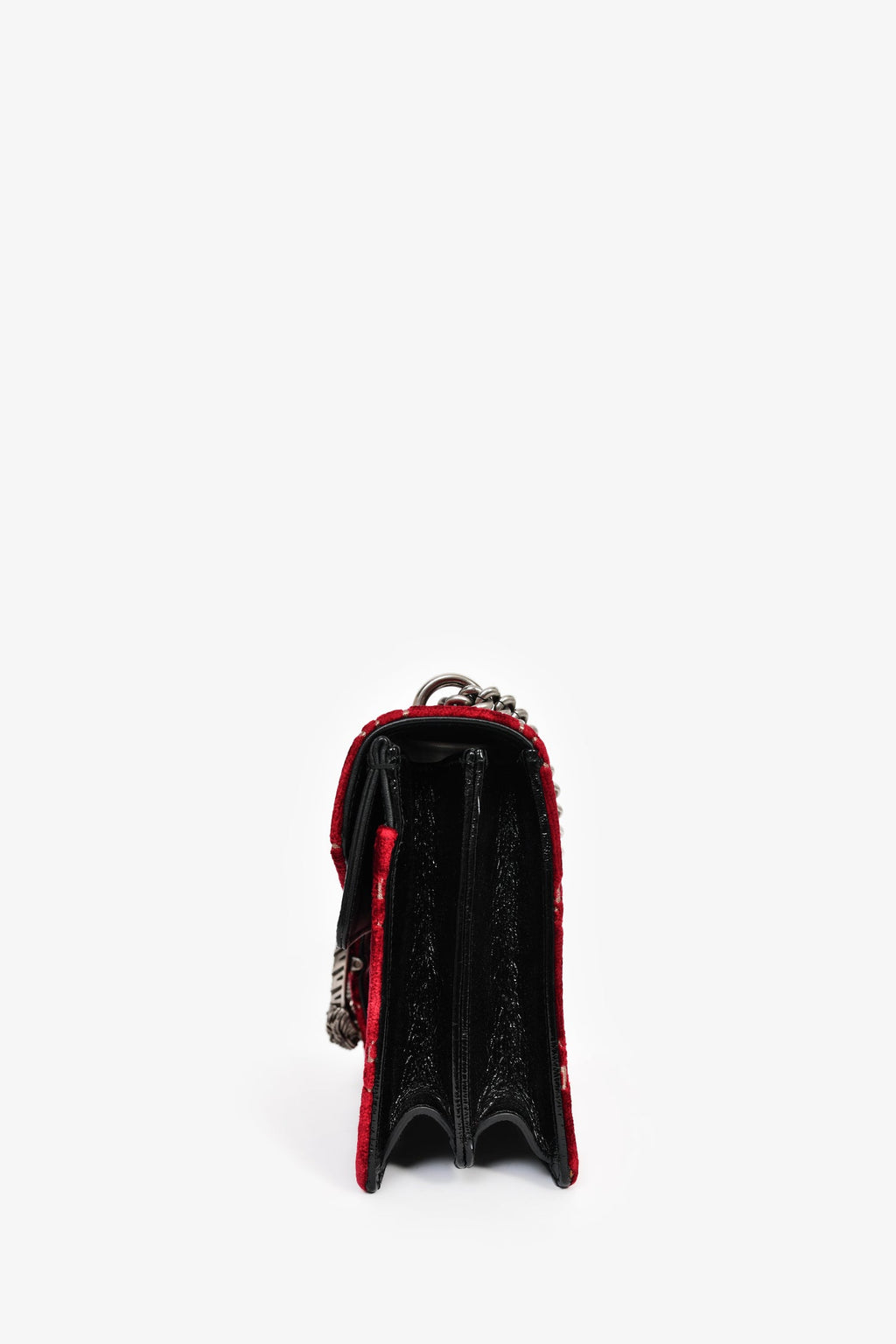 Gucci Red Velvet GG Monogram Medium 'Dionysus' Shoulder Bag