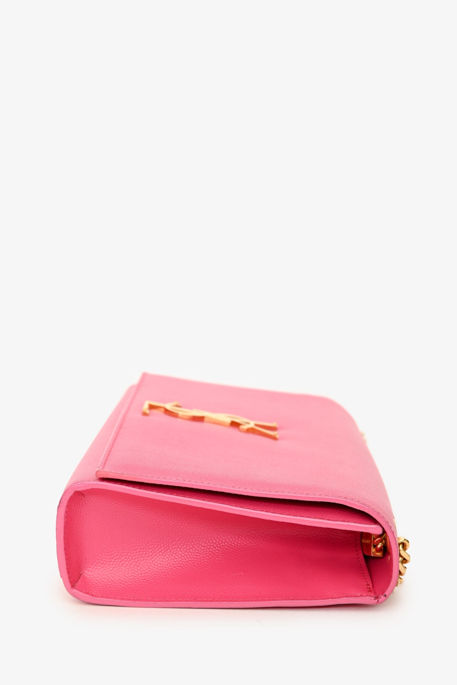 Saint Laurent Pink Leather Monogram Medium Kate Shoulder Bag