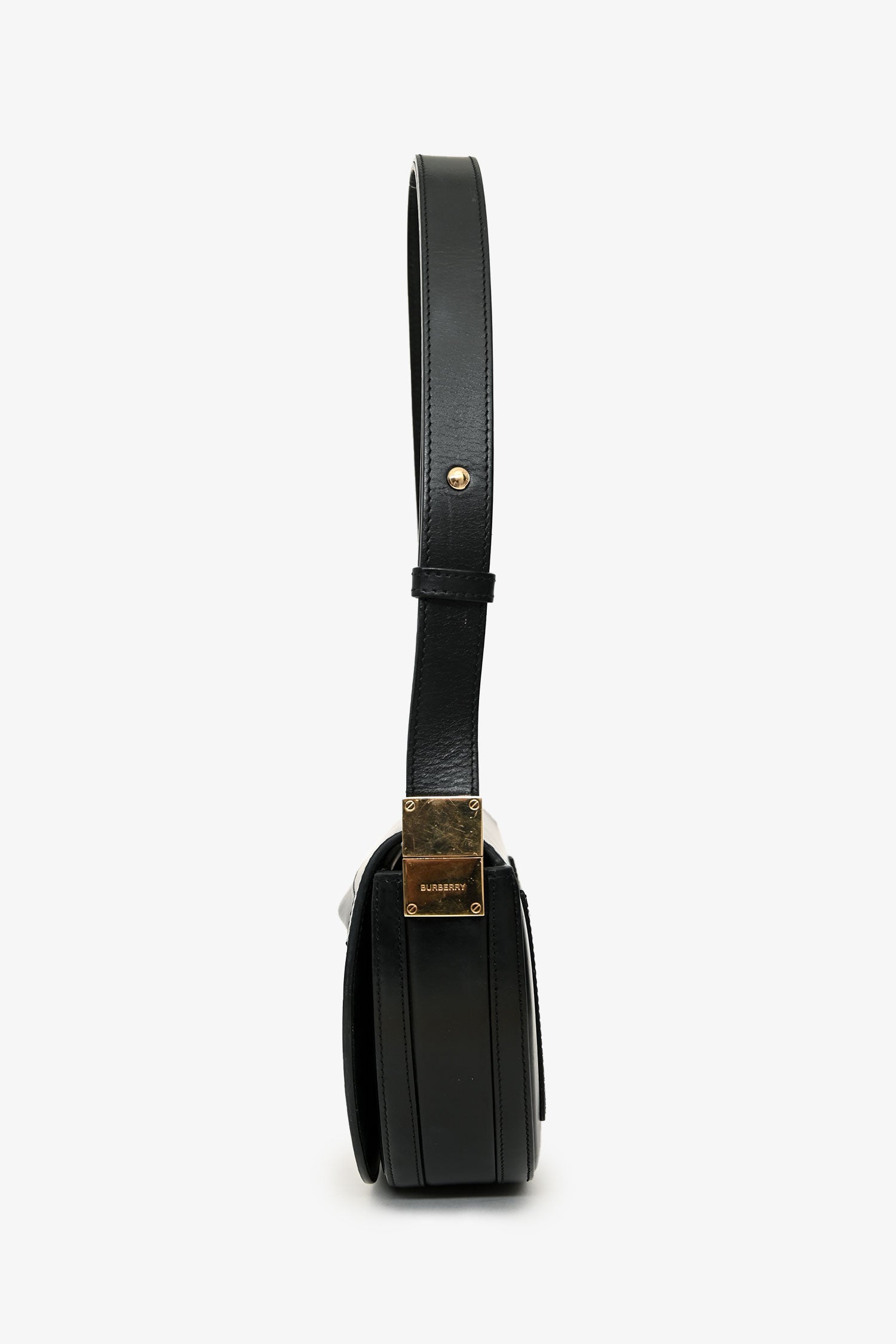 Burberry Black Leather Olympia Crossbody Bag