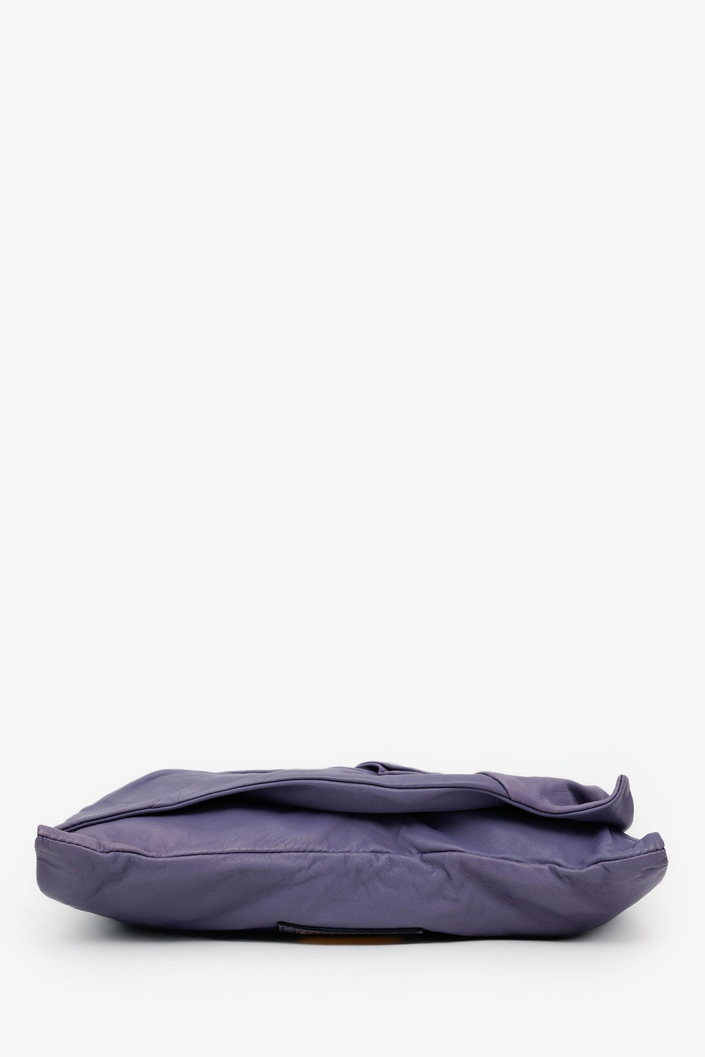 Valentino Purple Leather Twist Shoulder Bag