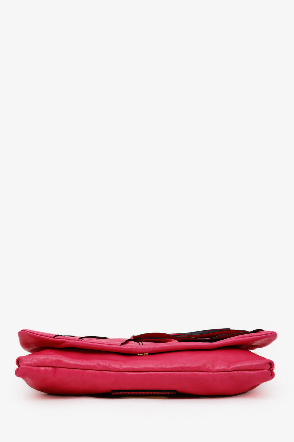 Valentino Pink Leather Rose Clutch
