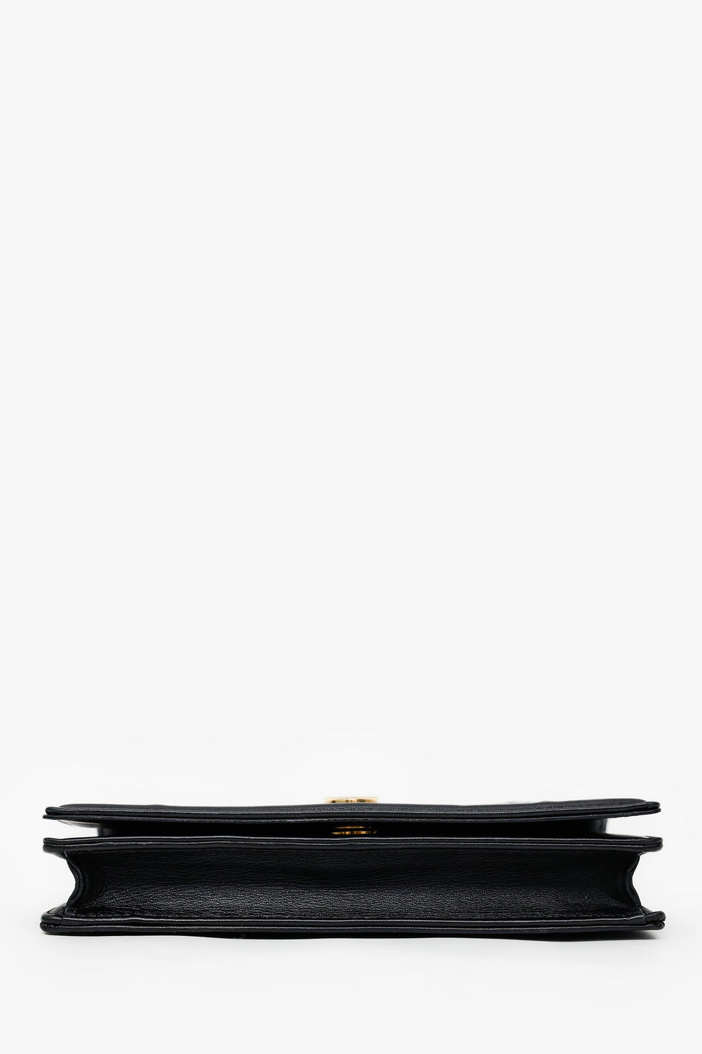 Christian Dior 2018 Black Leather Studded Diorama Wallet On Chain