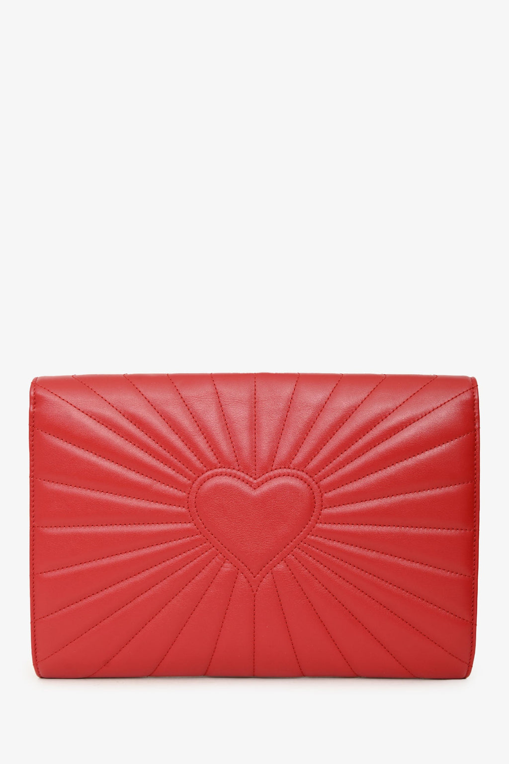 Gucci Red Leather Quilted Queen Margaret Clutch