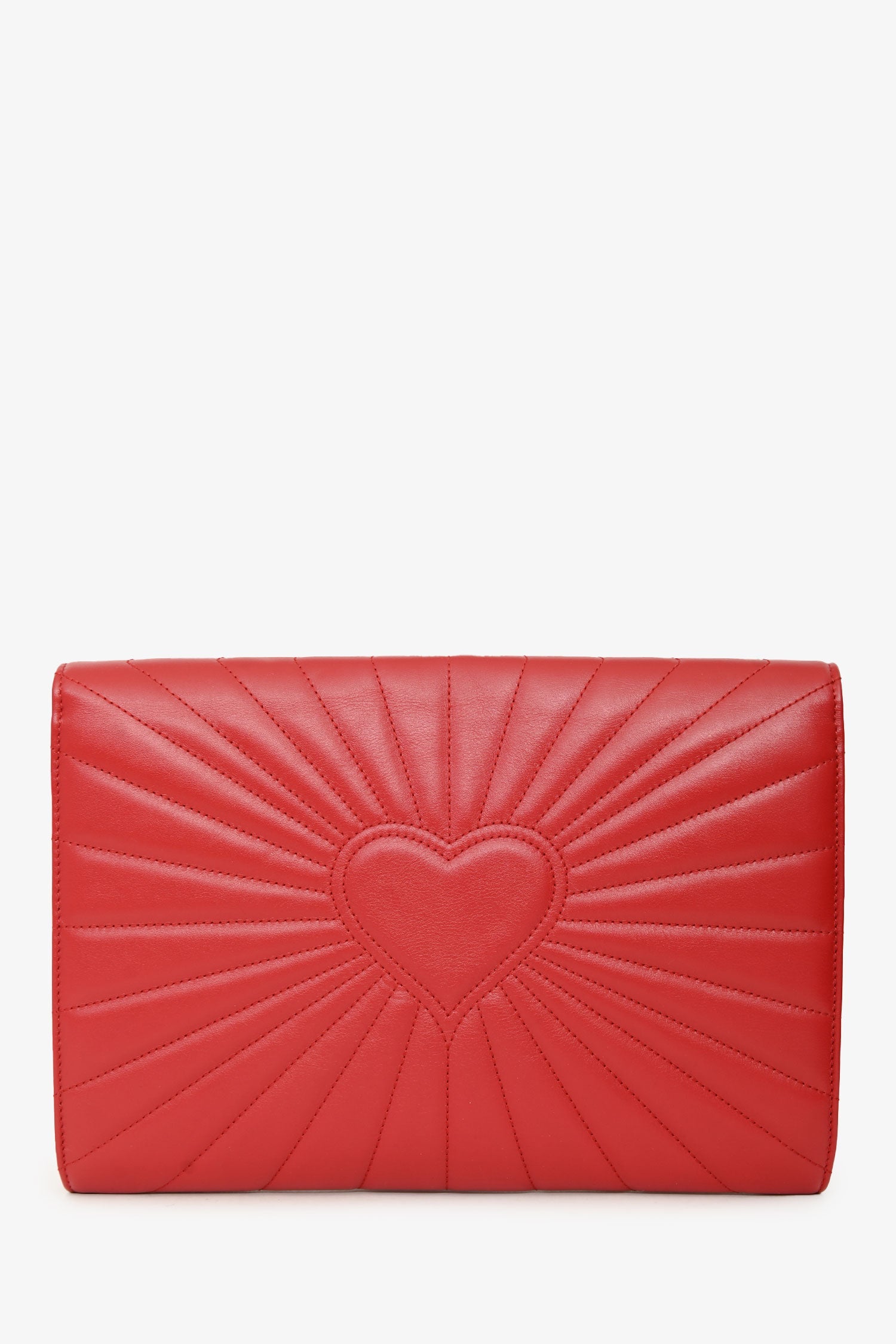 Gucci Red Leather Quilted Queen Margaret Clutch