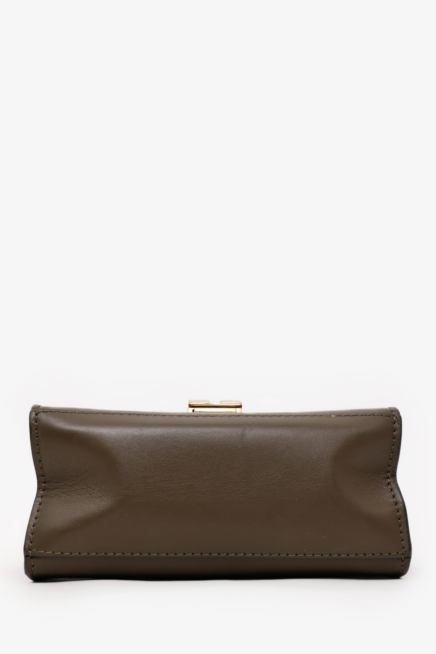 Demellier Brown Leather 'The Nano Montreal' Top Handle With Strap