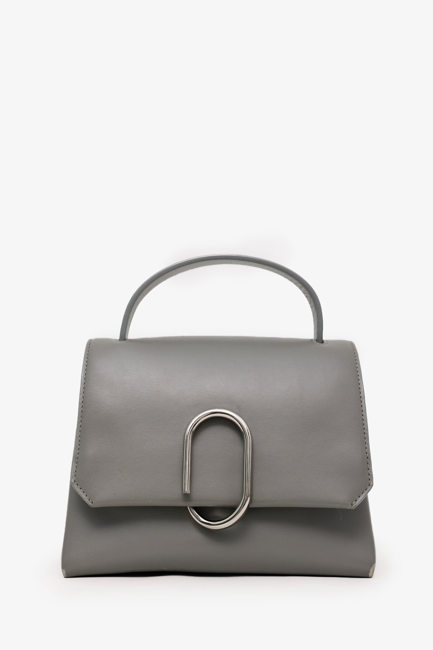 Phillip Lim Grey Mini 'Alix' Top Handle Satchel Bag With Strap