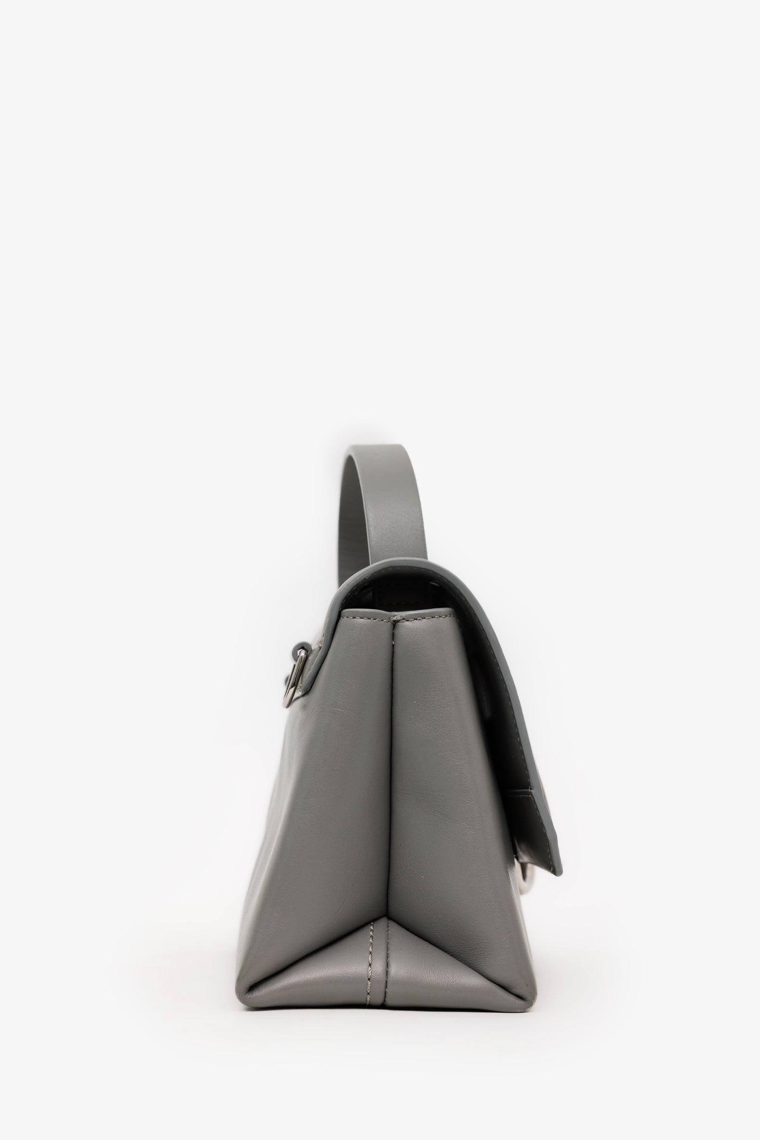 Phillip Lim Grey Mini 'Alix' Top Handle Satchel Bag With Strap