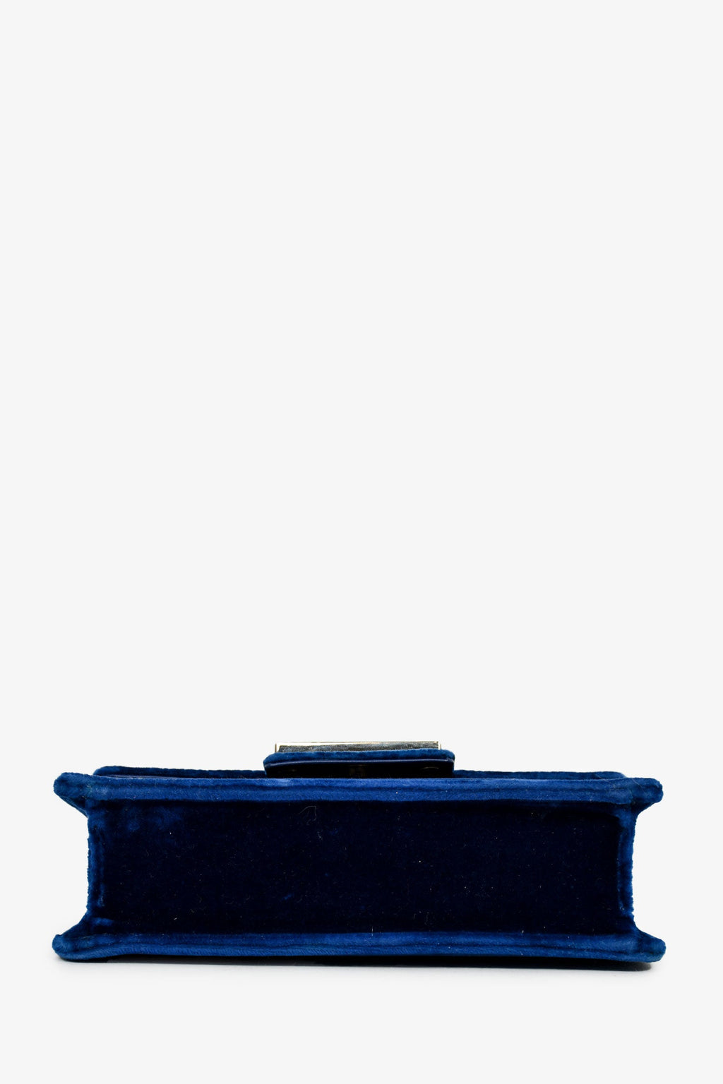 Gucci Blue Velvet GG Crystal 'Broadway' Mini Shoulder Bag