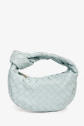 Bottega Veneta Baby Blue Intrecciato Leather Mini Jodie Bag