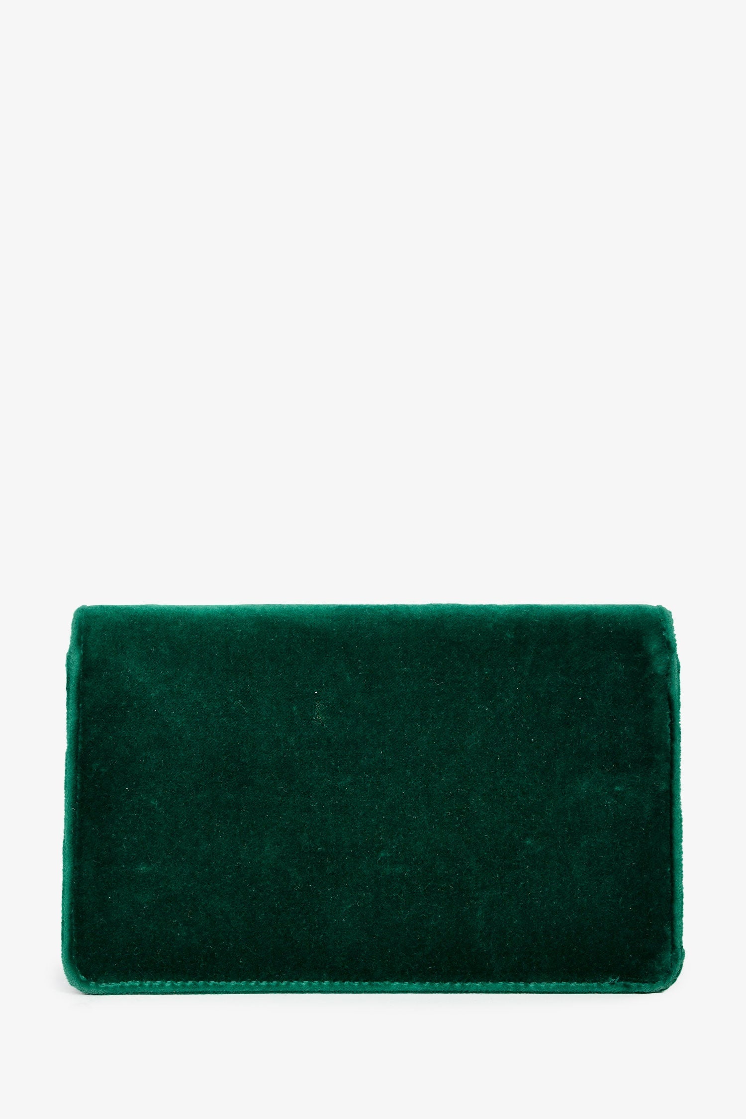 Gucci Green Velvet GG Crystal 'Broadway' Mini Shoulder Bag