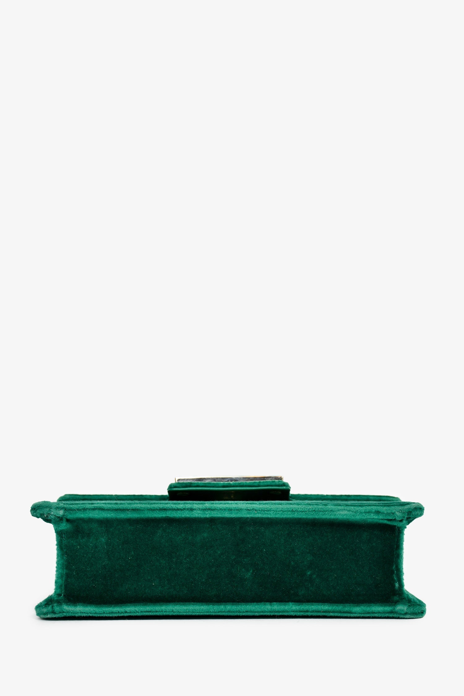 Gucci Green Velvet GG Crystal 'Broadway' Mini Shoulder Bag