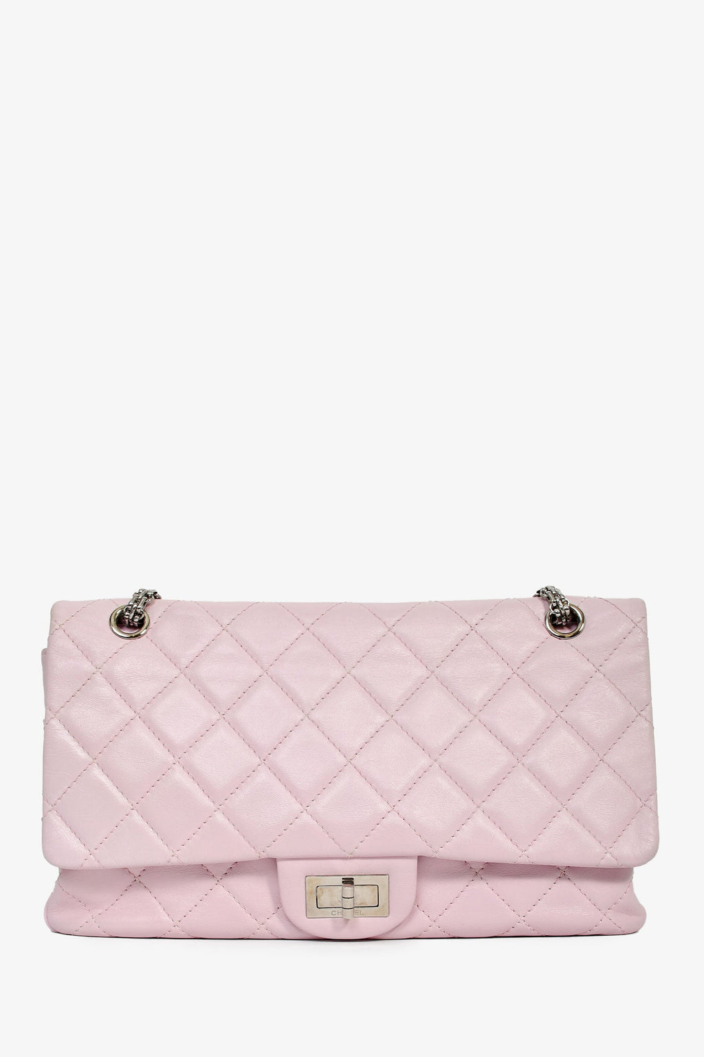 Pre-Loved Chanel™ 2008-09 Rose Clair Purple Lambskin 2.55 Reissue 227 Shoulder Bag
