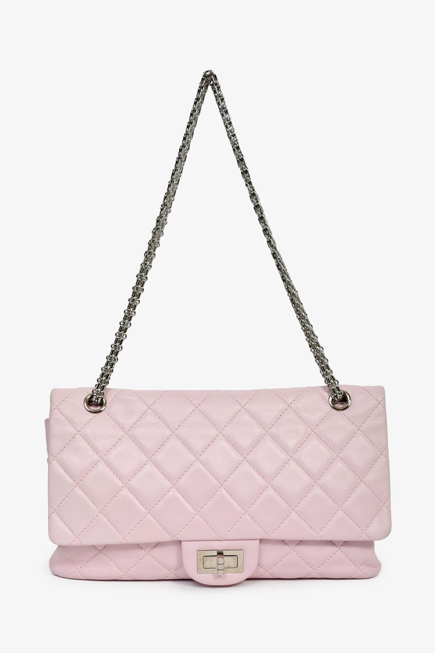 Pre-Loved Chanel™ 2008-09 Rose Clair Purple Lambskin 2.55 Reissue 227 Shoulder Bag