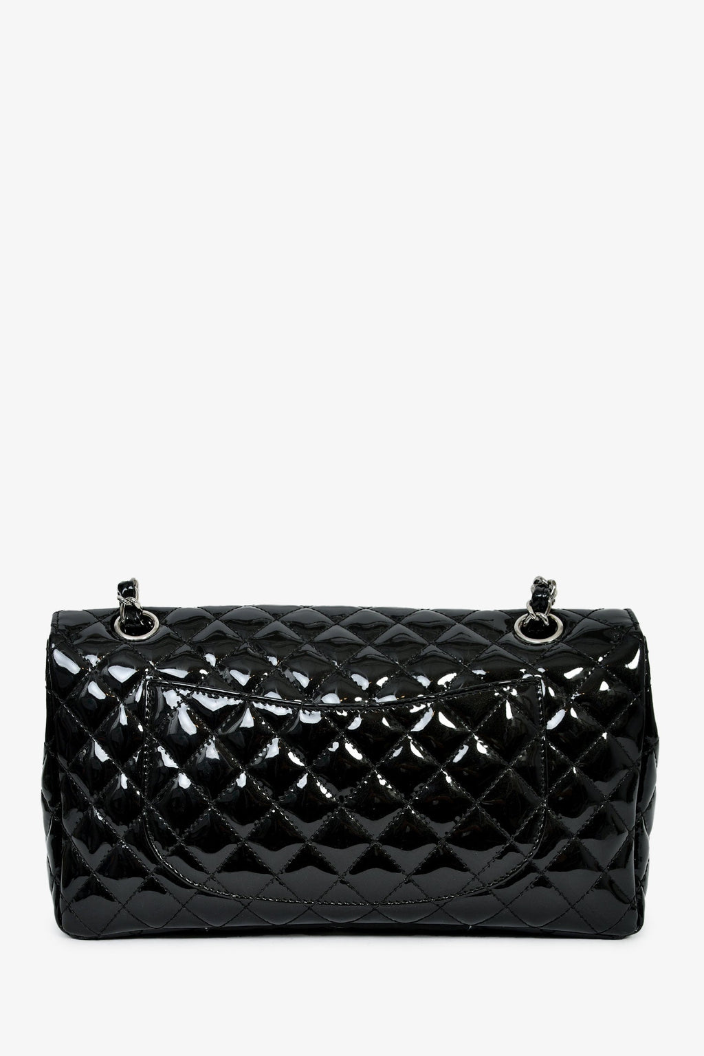 Pre-Loved Chanel™ 2006-08 Black Patent 'Secret Label' Flap Shoulder Bag