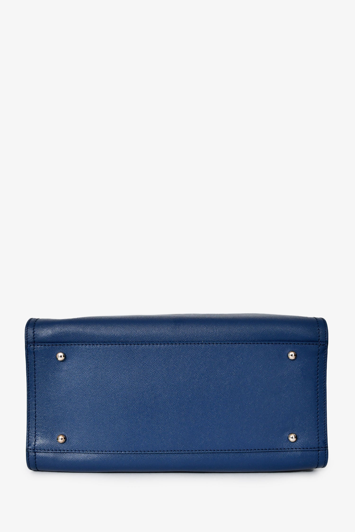 Pre-Loved Chanel™ 2018 Navy Blue Caviar New Small Deauville Tote