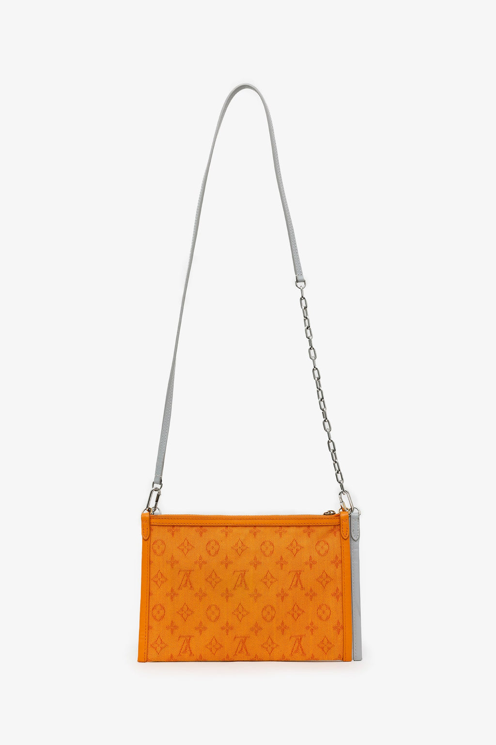 Louis Vuitton 2019 Monogram/Orange Double Flat Messenger Bag