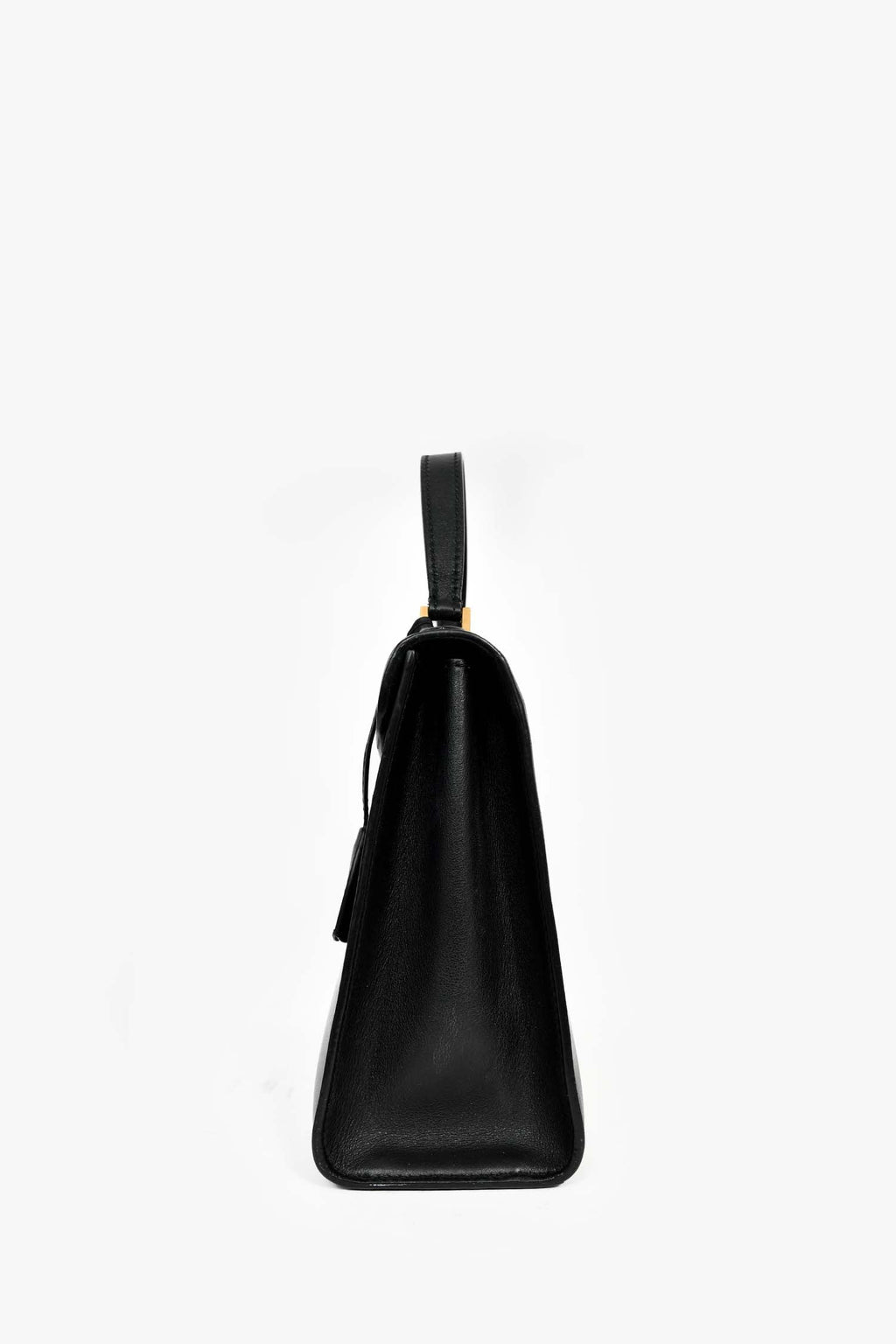 Christian Dior 2017 Black Leather Dioraddict Top Handle Bag With Strap