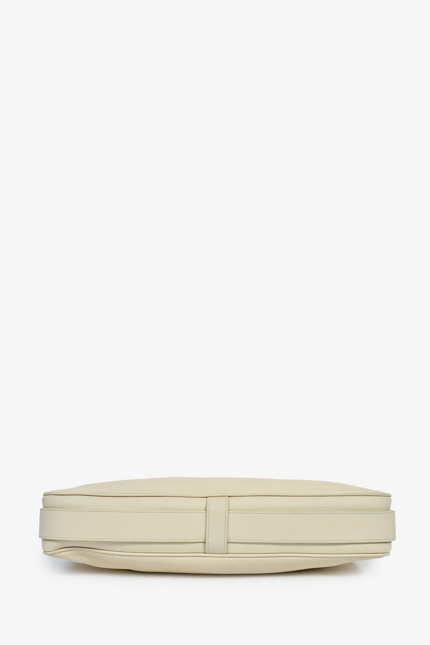 Celine 2021 Cream Leather 'Romy' Medium Shoulder Bag