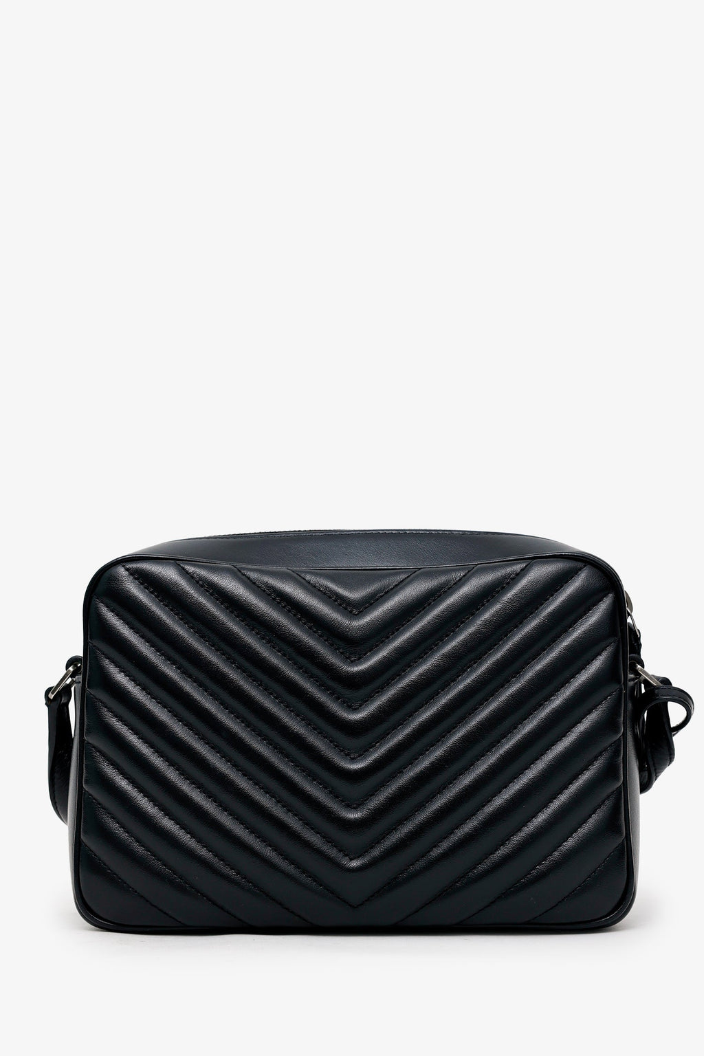 Saint Laurent Black Leather Lou Camera Bag