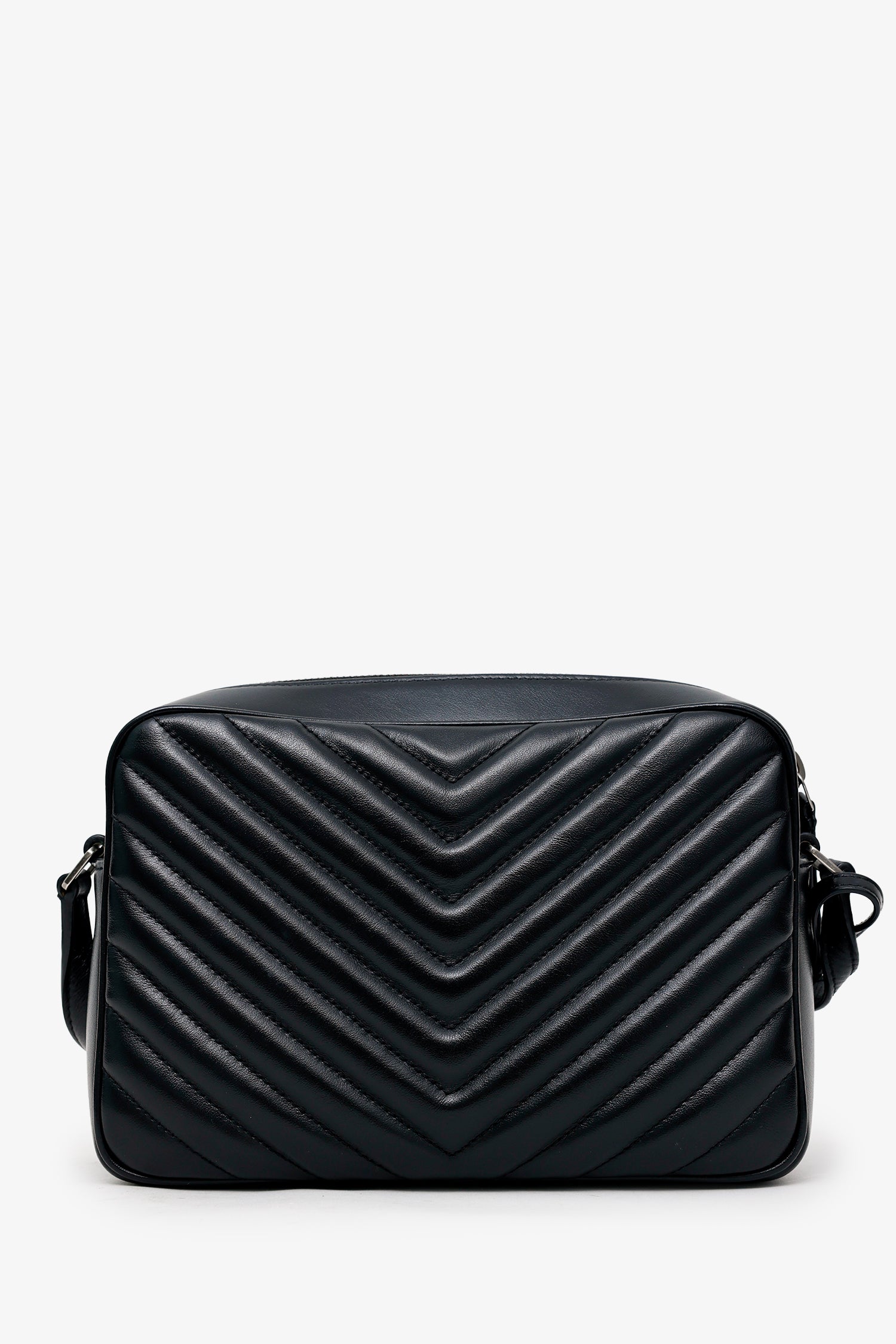 Saint Laurent Black Leather Lou Camera Bag