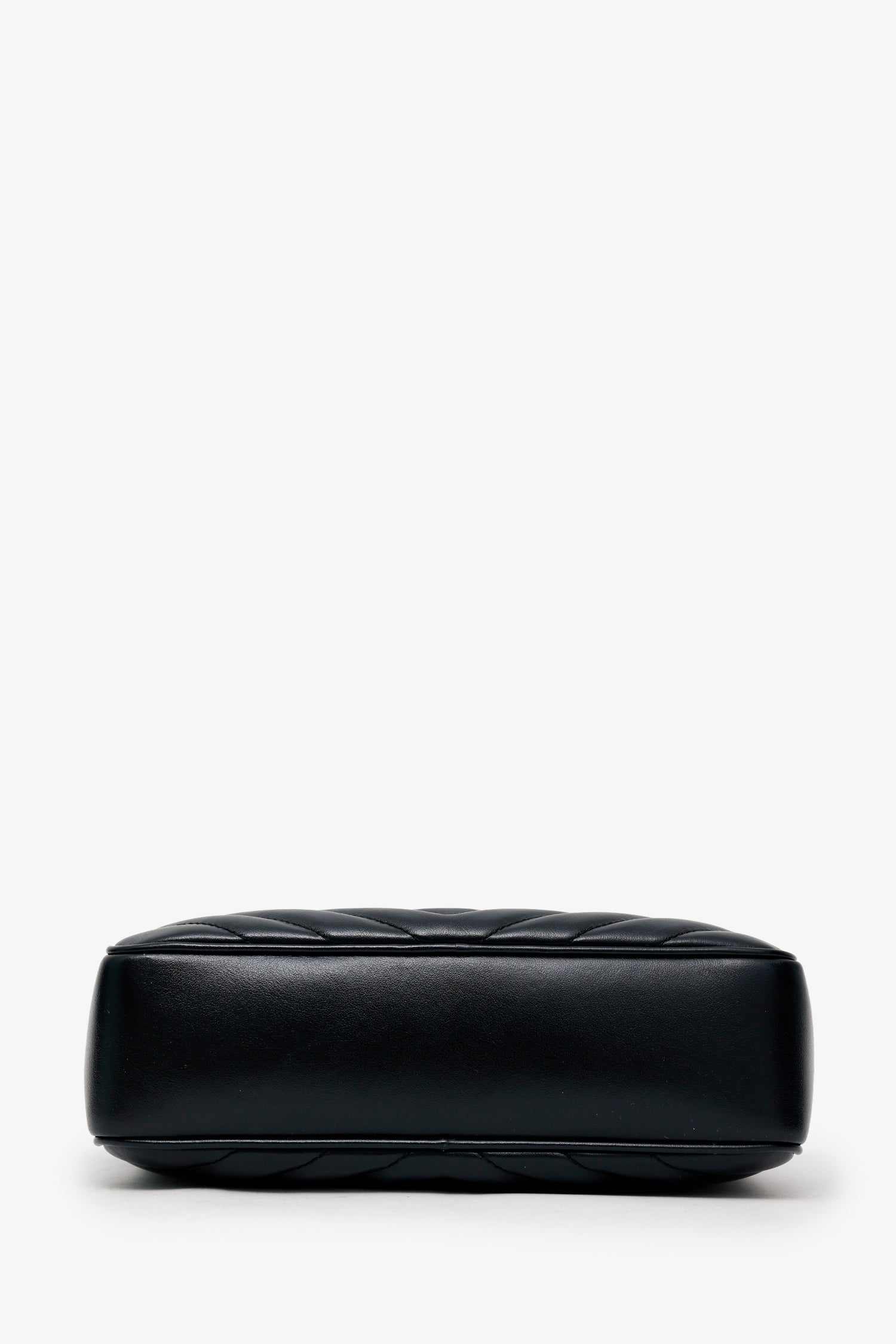 Saint Laurent Black Leather Lou Camera Bag