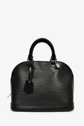 Louis Vuitton 2012 Black Epi Leather Alma PM Top Handle