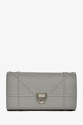Christian Dior Black Patent Cannage Leather 'Rendezvous' Wallet on Chain