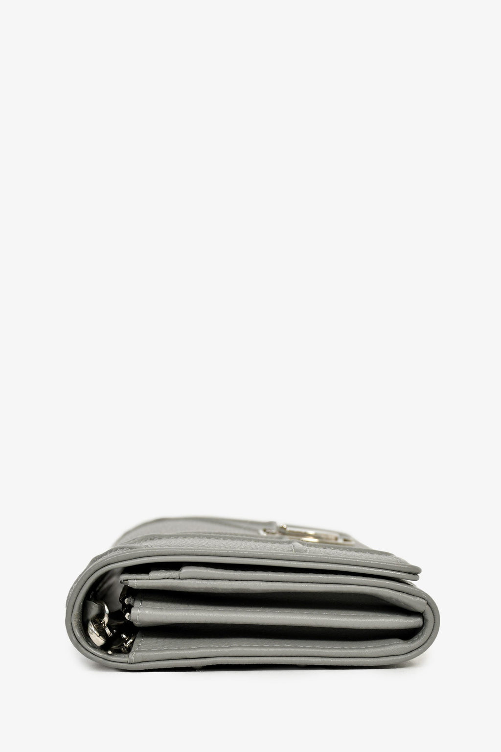 Christian Dior Black Patent Cannage Leather 'Rendezvous' Wallet on Chain